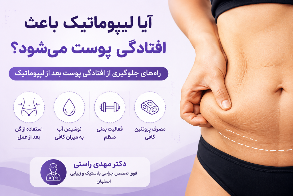 شل شدگی پوست بعد از لیپوماتیک